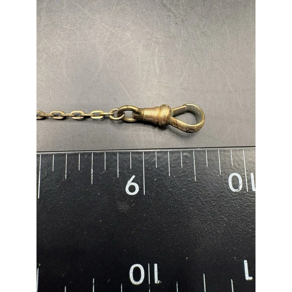 Antique WHB & Co Gold Filled  Watch Chain Fob 4” Beautiful!